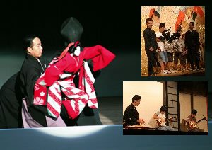 表紙写真：本物の舞台に感激！市内の小学生が、鳥取市民会館で人形浄瑠璃「文楽」を鑑賞し、体験しました。