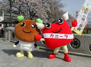 表紙写真：2009鳥取・因幡の祭典マスコットキャラクター「イナバーズ」