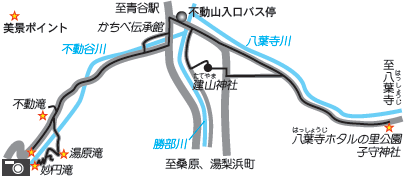 不動三滝地図