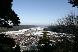 城山から見た日本海