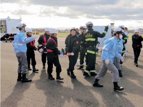 空港救難消火訓練