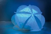 青色のドームランプ