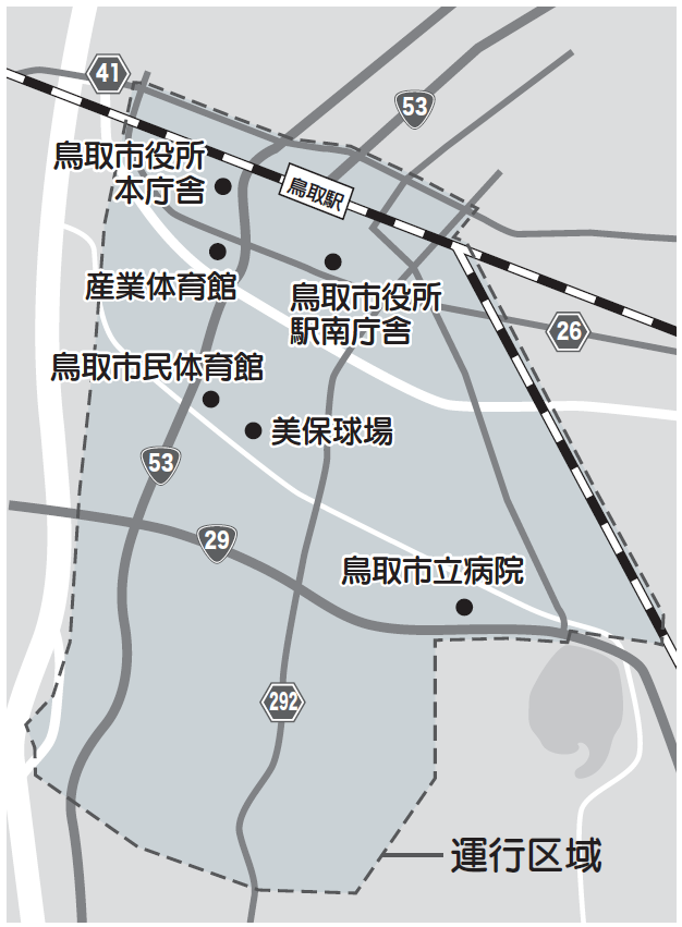 運航地域地図