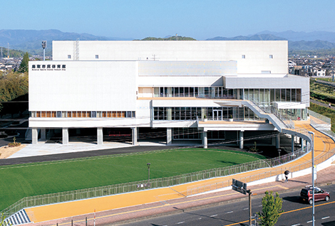 リニューアルした鳥取市民体育館