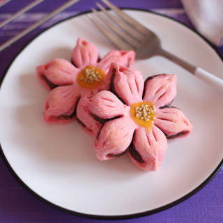 桃の花の中華パイ