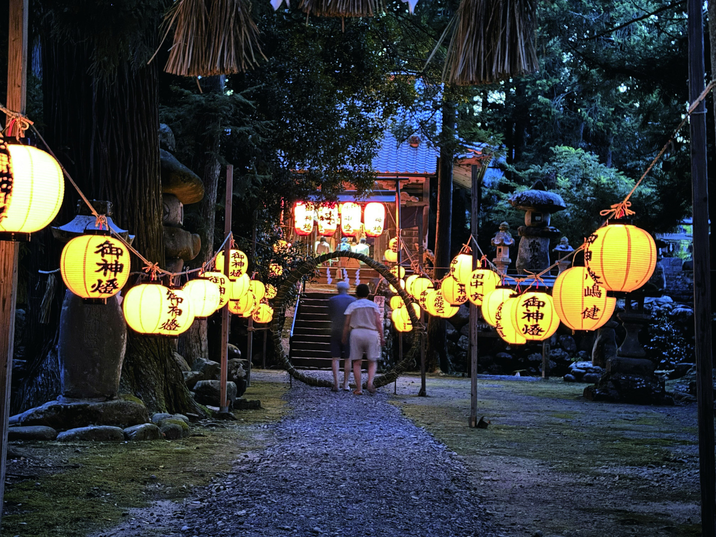 輪をくぐっている様子