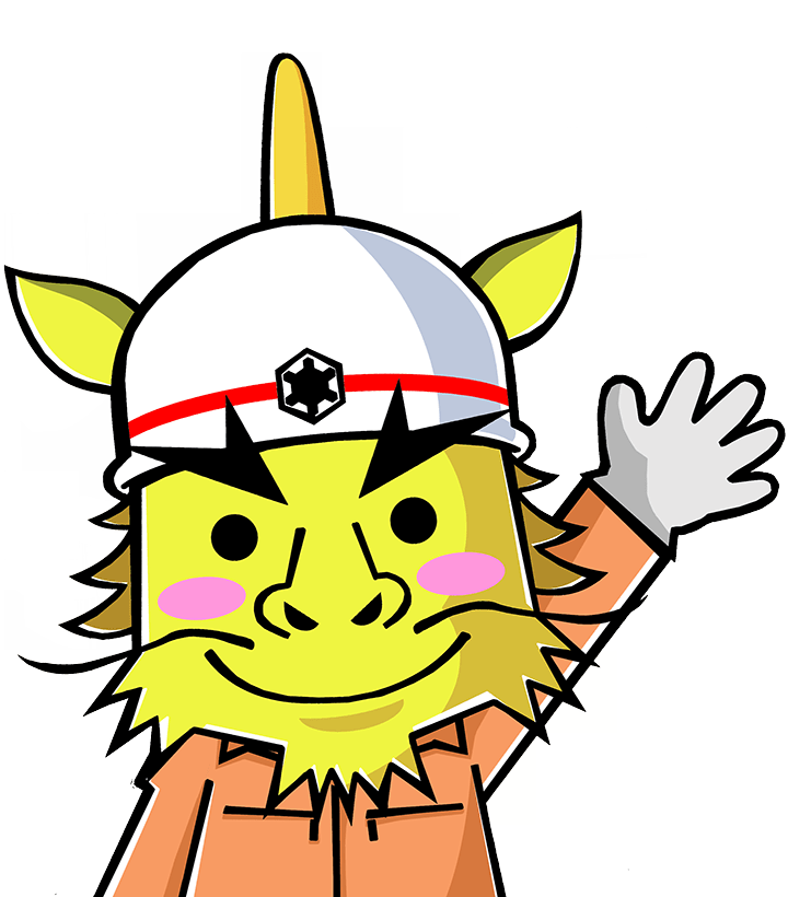 救助服姿のキリン君