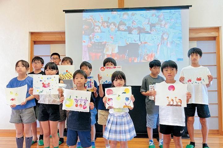 和紙交流ワークショップの様子2