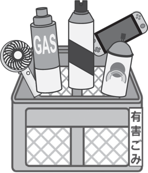カセットボンベ・スプレー缶ごみの出し方