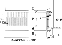 腰高格子1(田中邸)