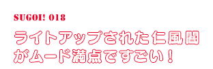 ライトアップされた仁風閣がムード満点ですごい！