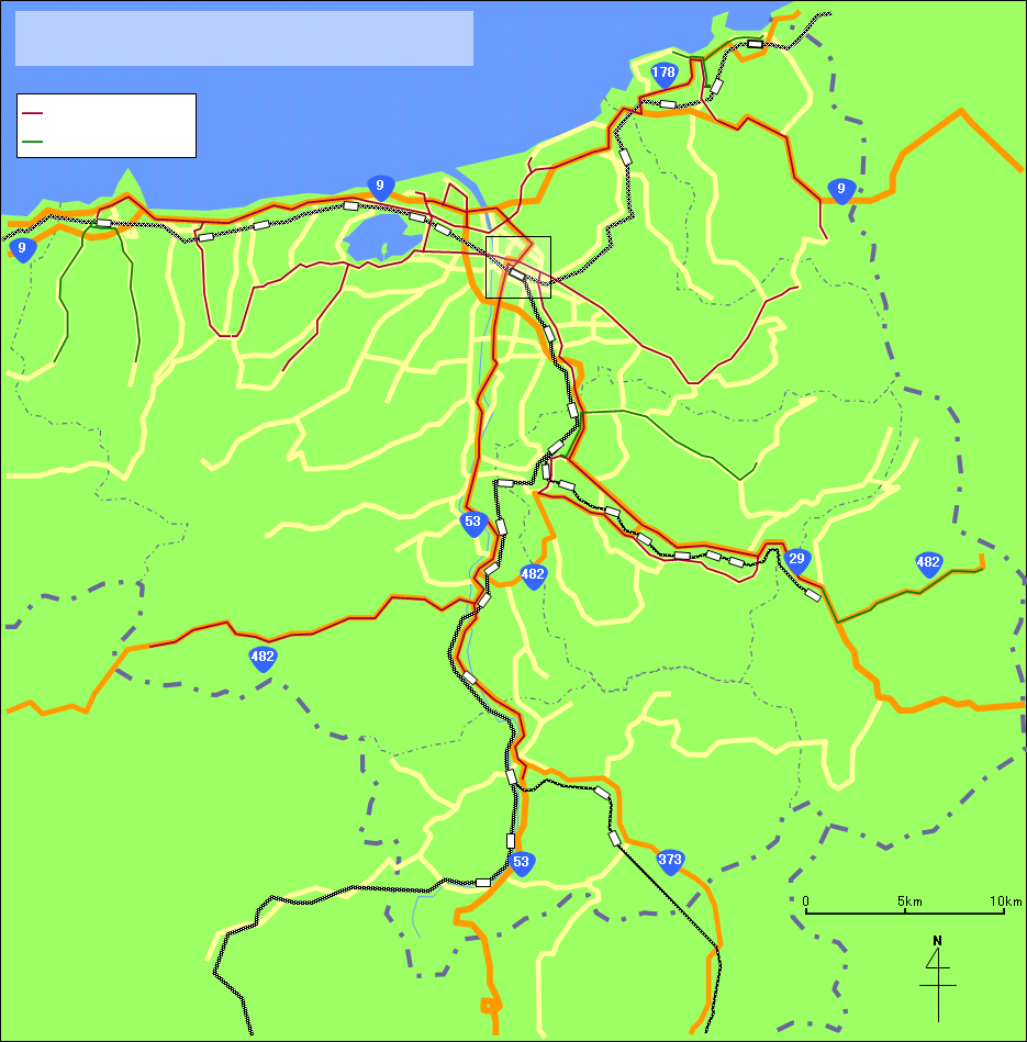 map of tottori