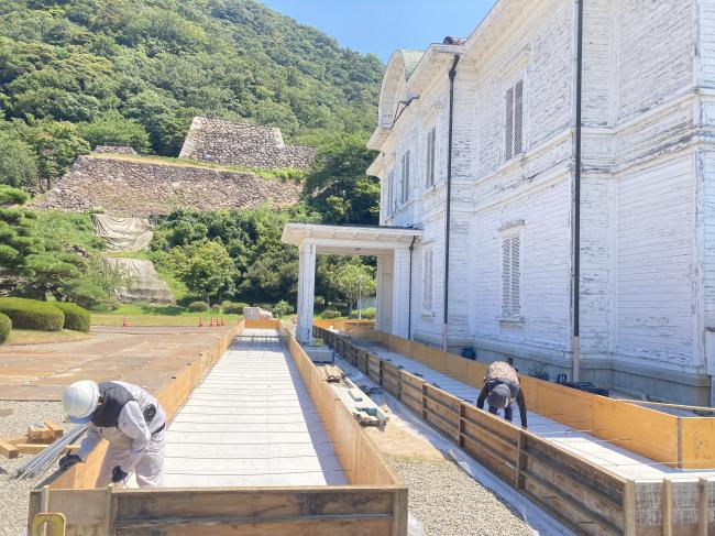 仁風閣仮設覆屋2