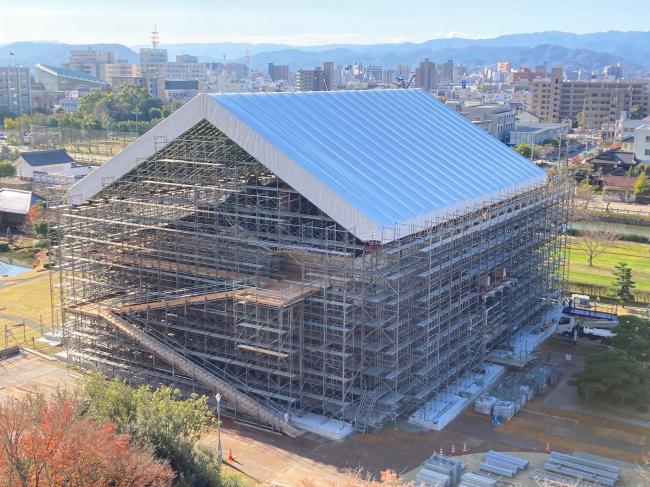 仁風閣仮設覆屋