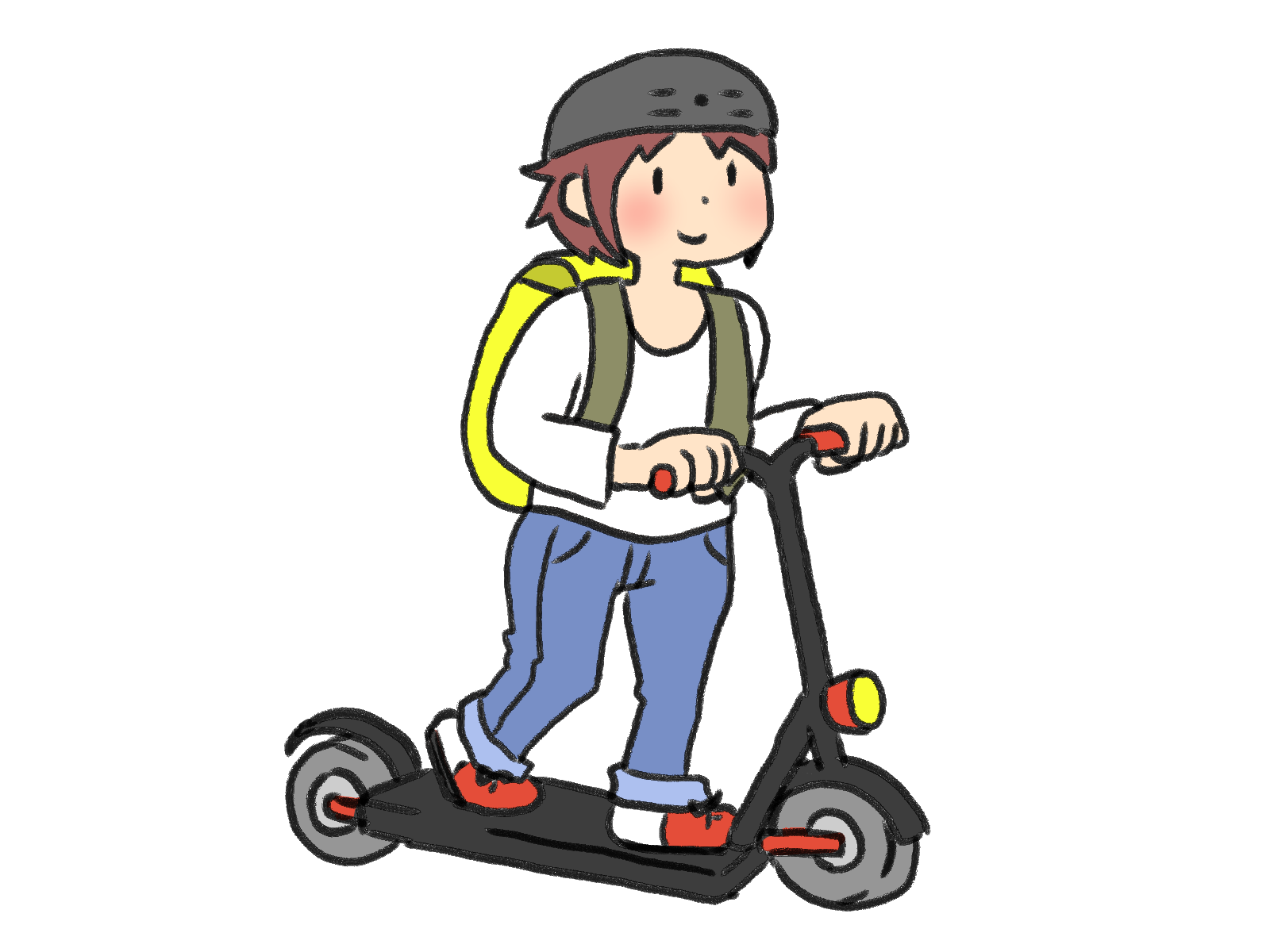 特定小型原動機付自転車(いわゆる電動キックボード等)の画像