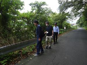 鳥取市鹿野町合同パトロールの様子１