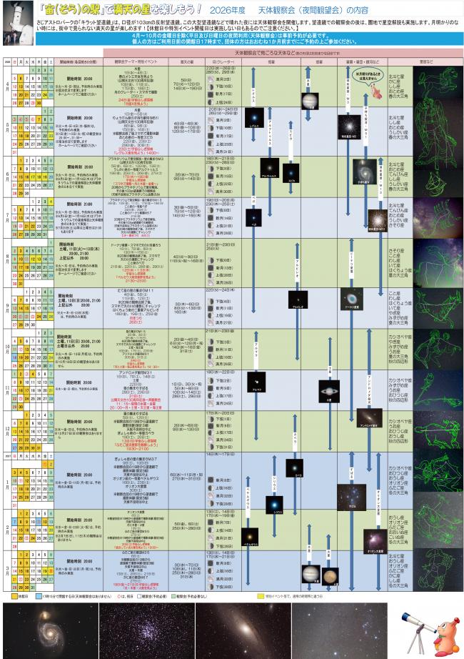2026年度夜間観望会
