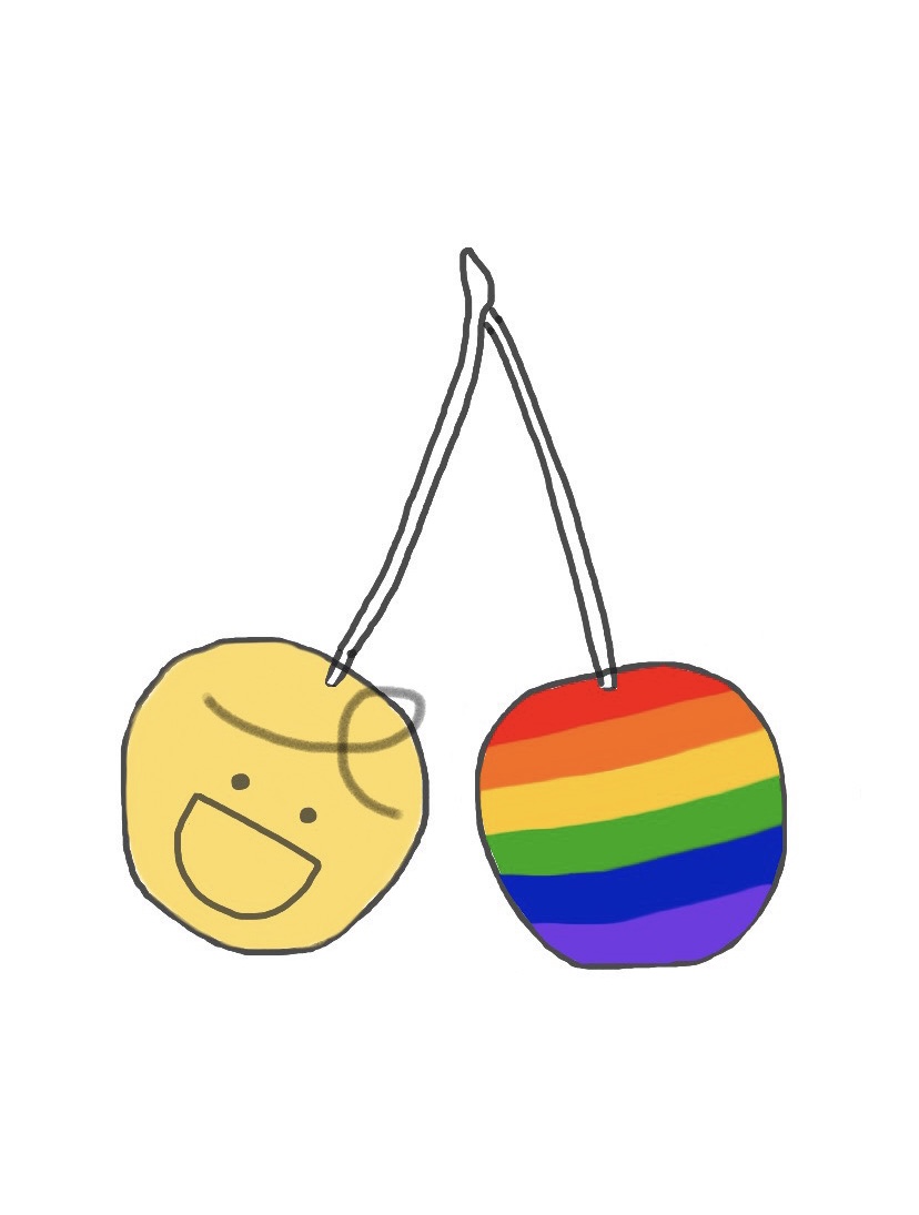 （LGBTQ+）コミュニティに関連するシンボルの画像