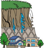 斜面崩壊の画像