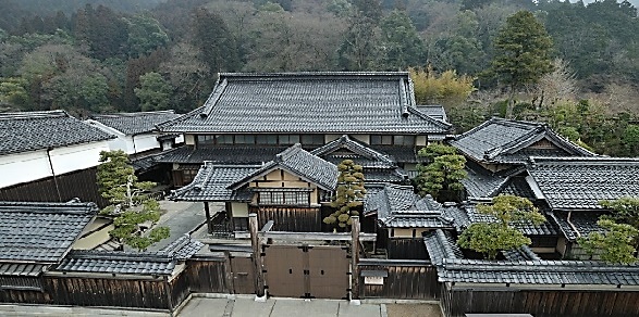 杉林を背に佇む豪邸『石谷家住宅』の画像