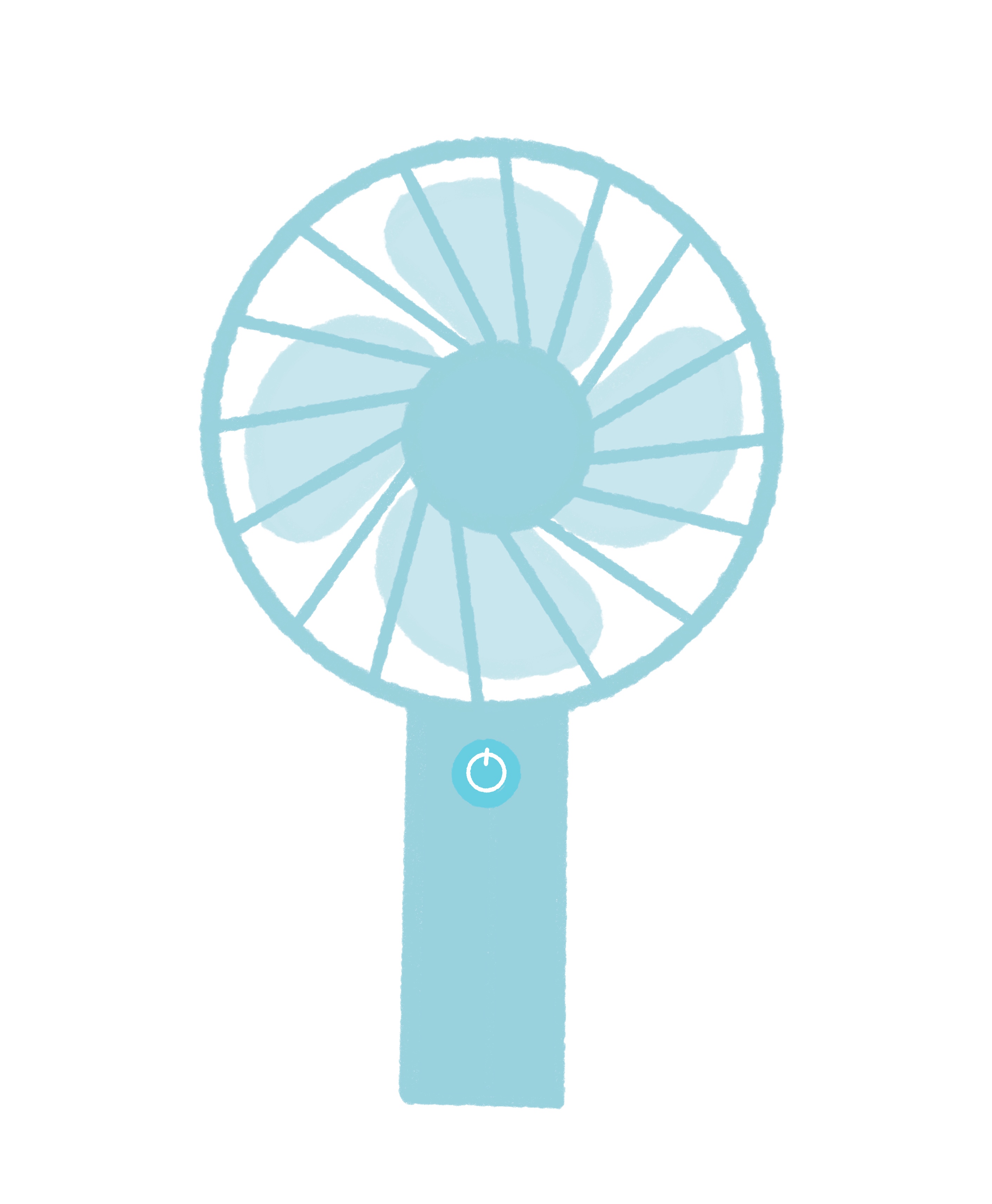 携帯用扇風機の画像