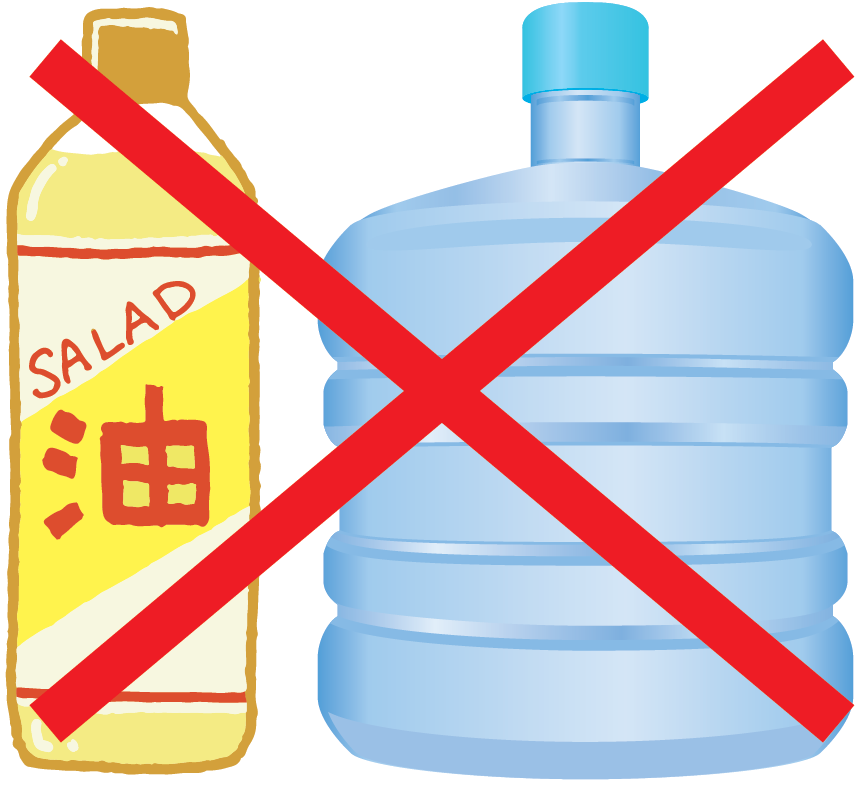 ペットボトルの対象外の画像