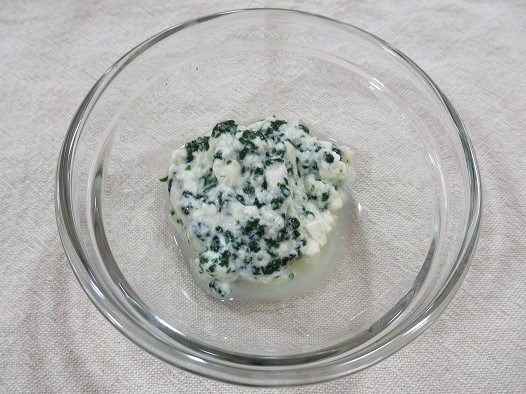 青菜と豆腐の和え物
