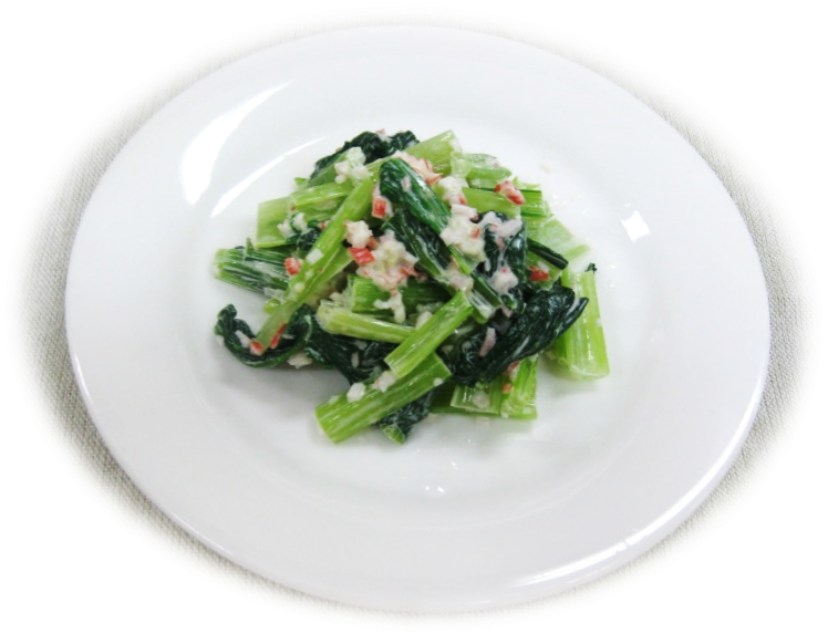 小松菜のわさマヨ和えの画像