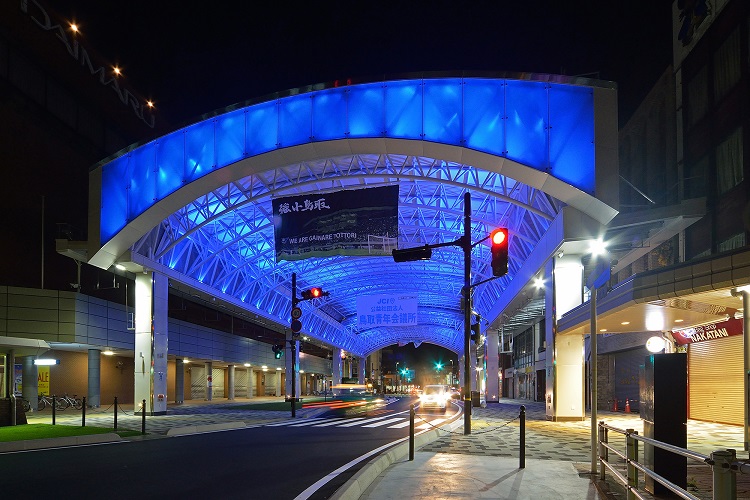 ライトアップの様子の画像