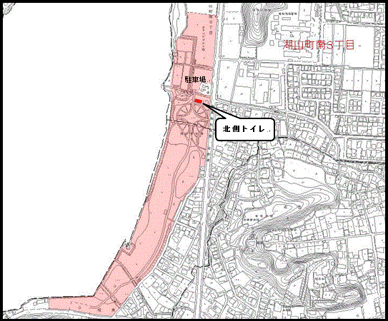 スタンプ設置場所（北側トイレ）の画像