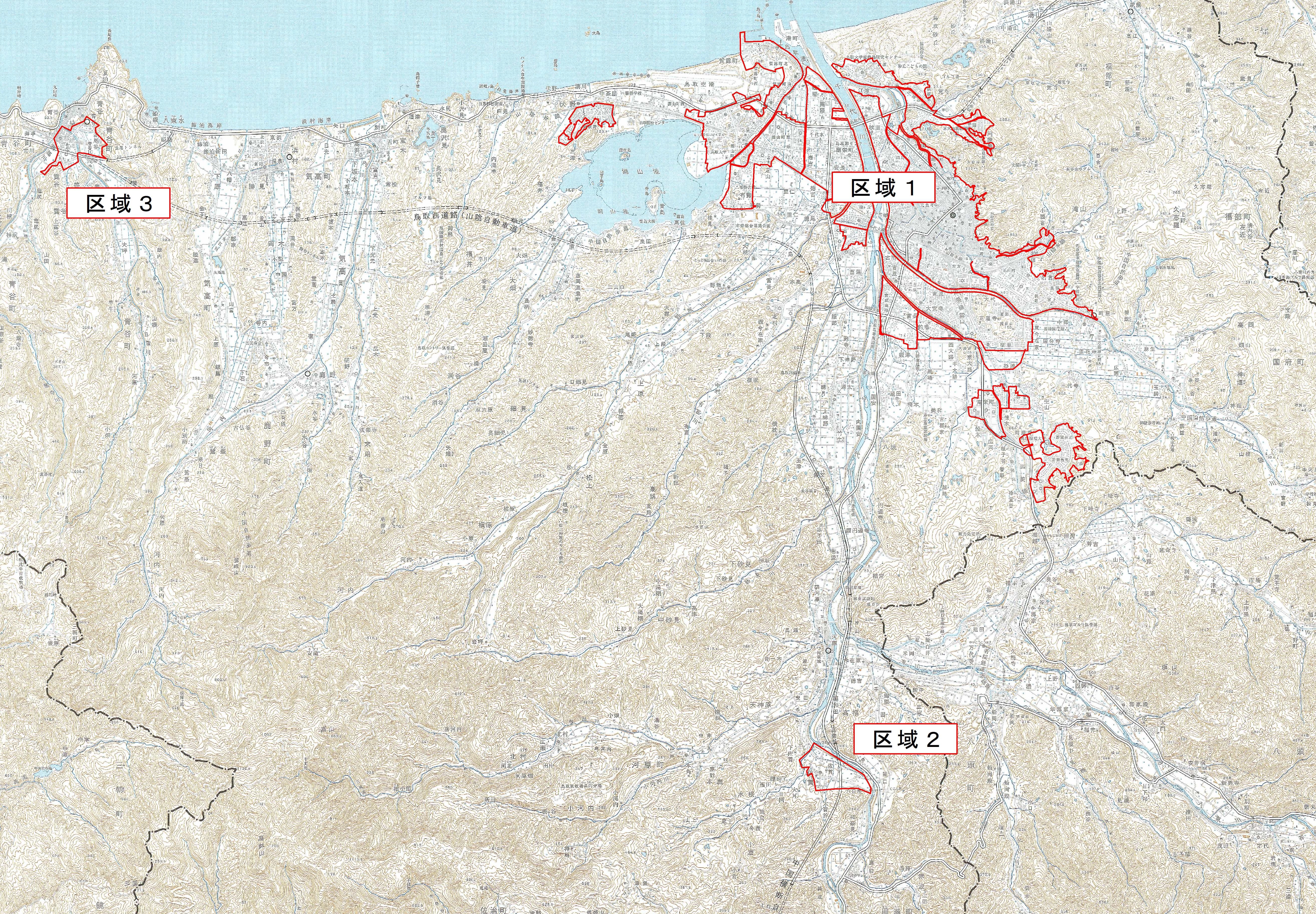 内水浸水想定区域図のデータの画像