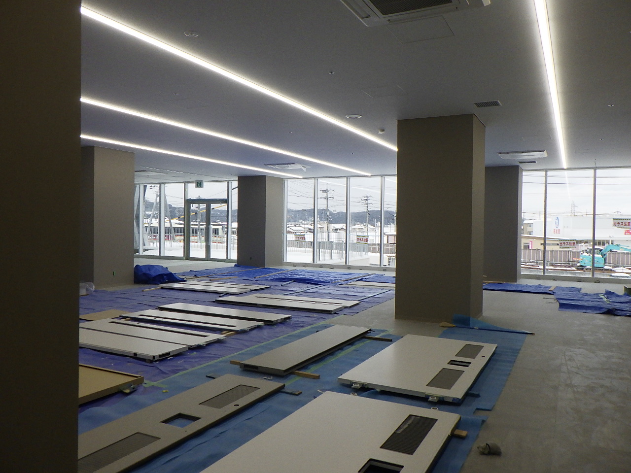 2階トレーニングルーム：内装工事の画像