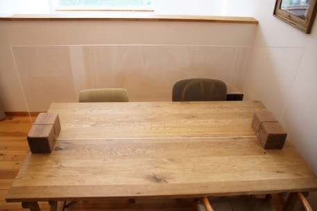 飛沫防止  パーテーションの画像