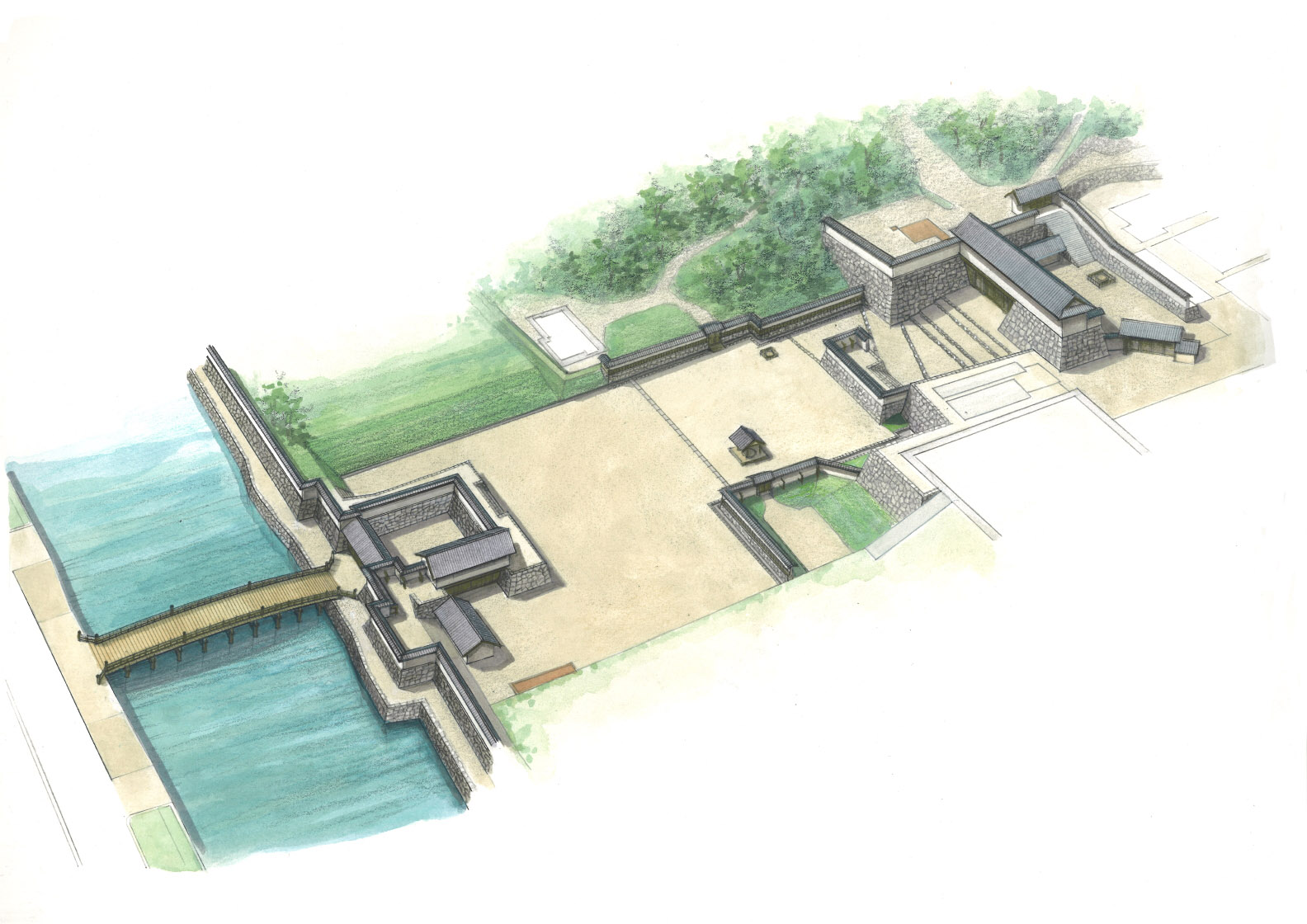 大手登城路復元整備イメージの画像