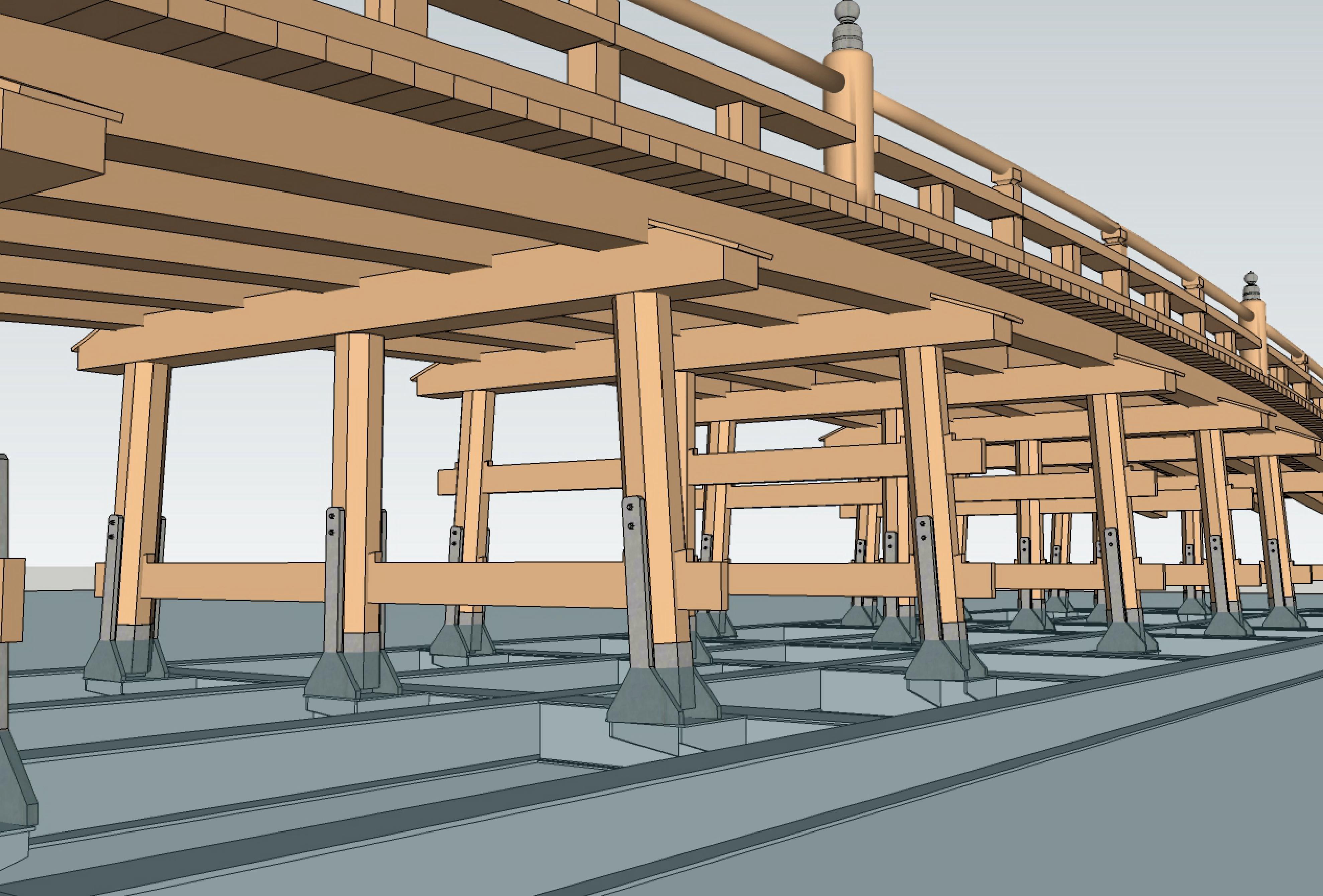 鳥取城大手橋「擬宝珠橋」を復元の画像2