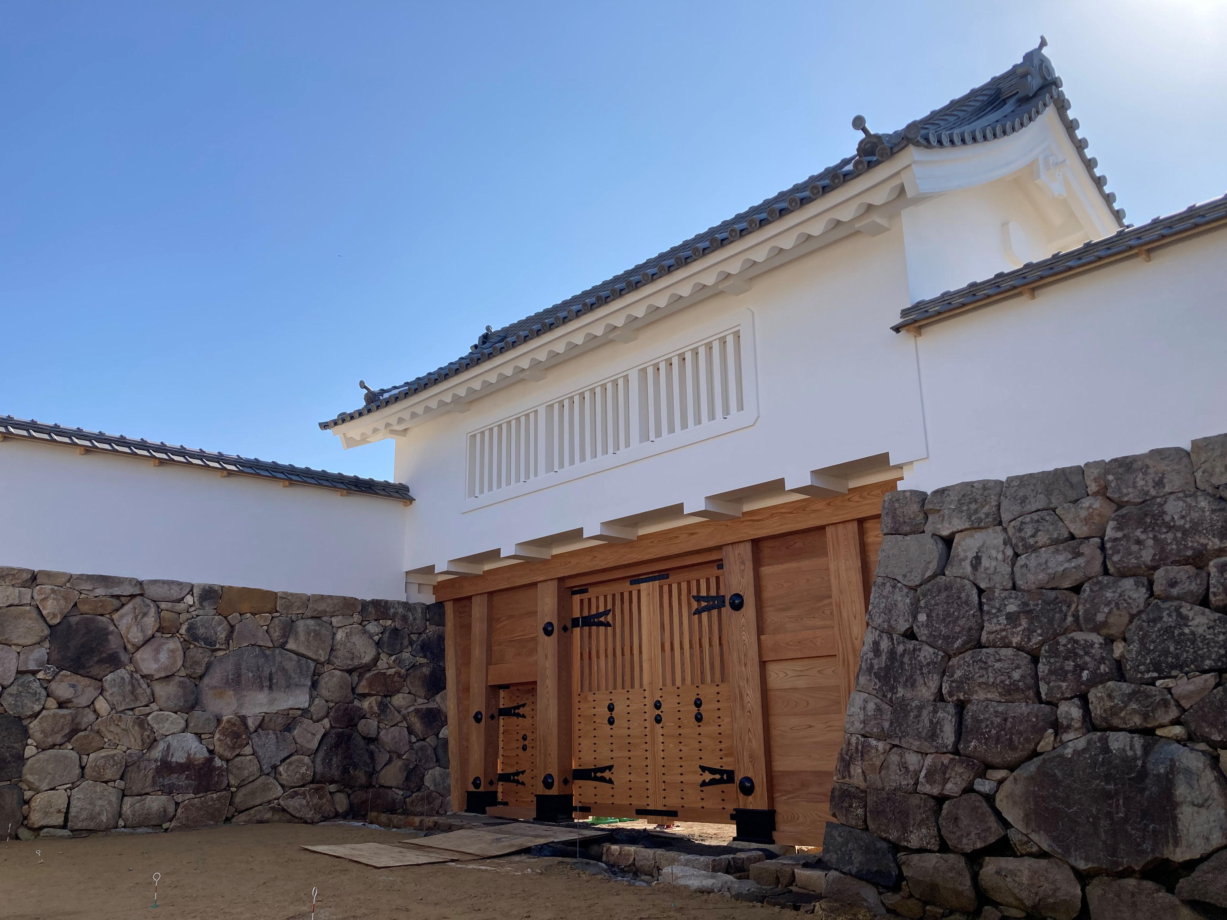 鳥取城大手門「中ノ御門」渡櫓門を復元の画像2