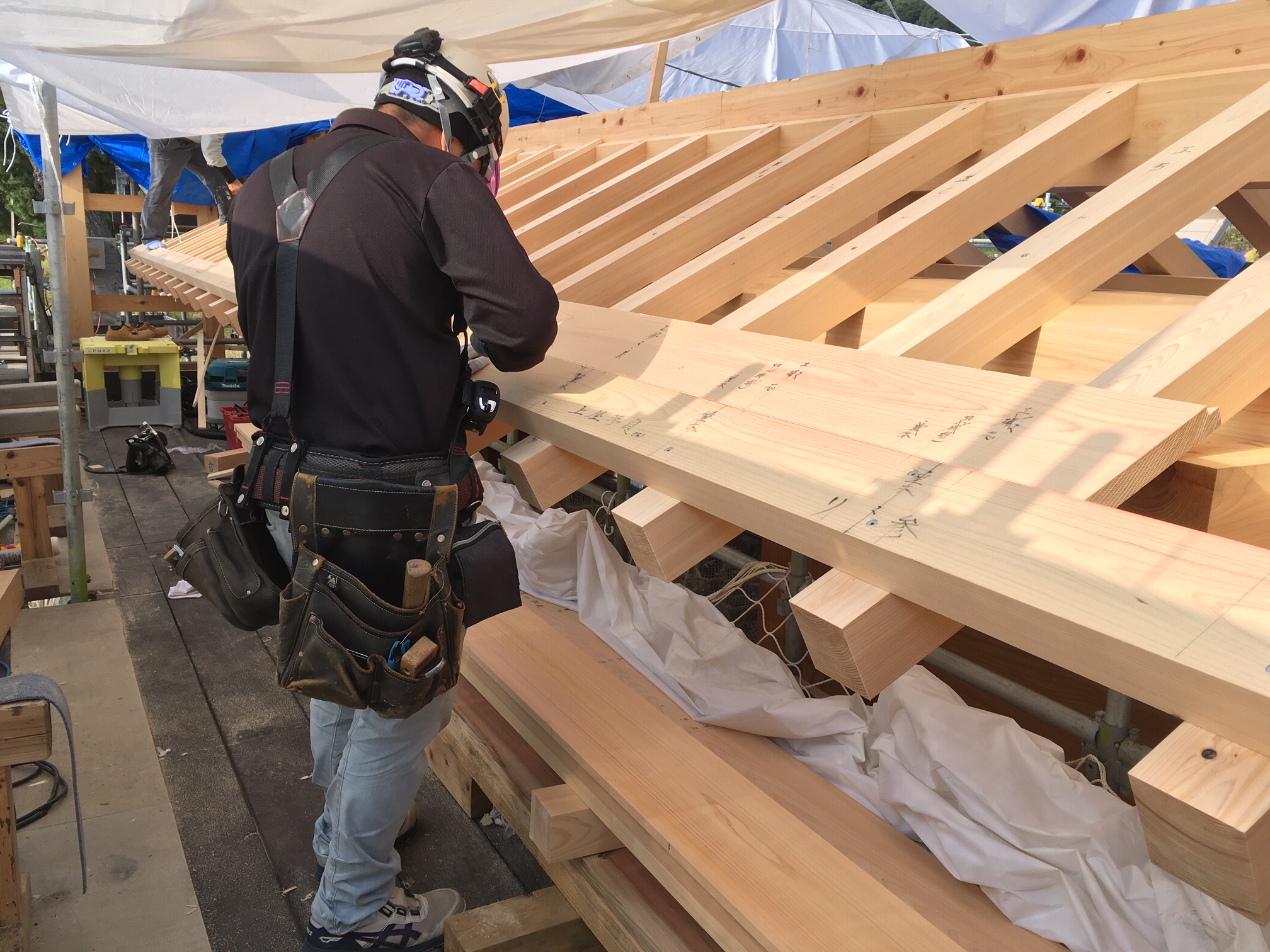 2025年春の完成を目指して、私たちは鳥取城中ノ御門渡櫓門の復元工事をしていますの画像1