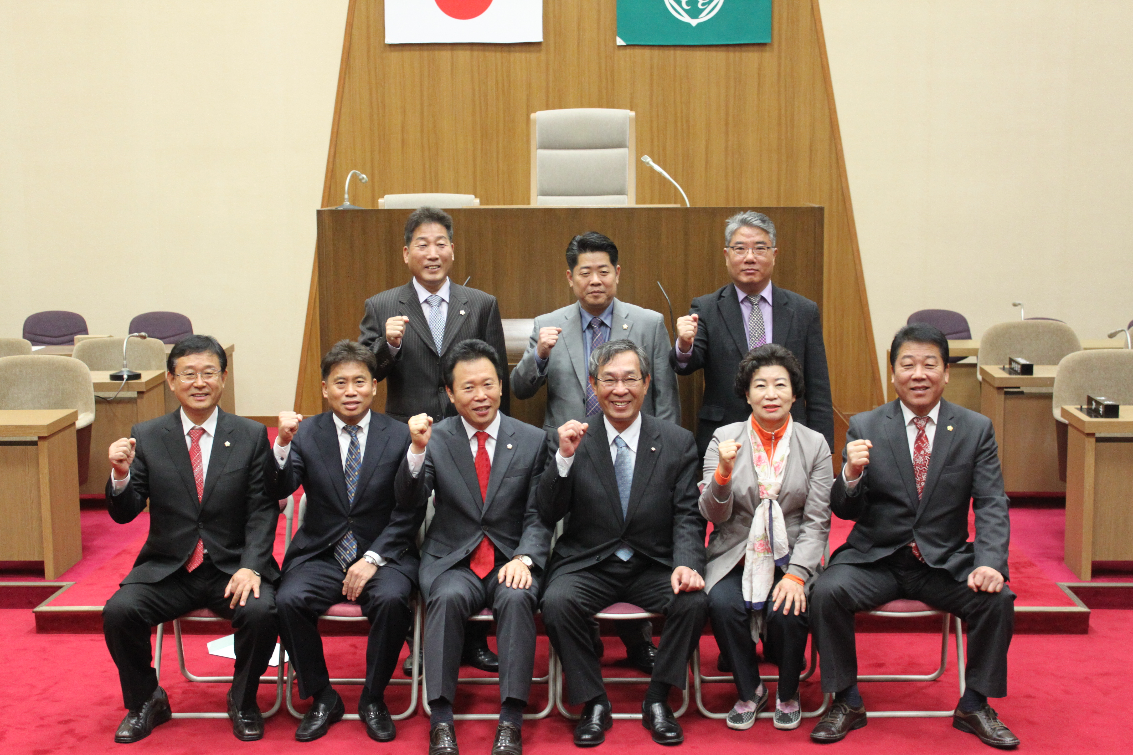 清州市議会訪問団来鳥の様子