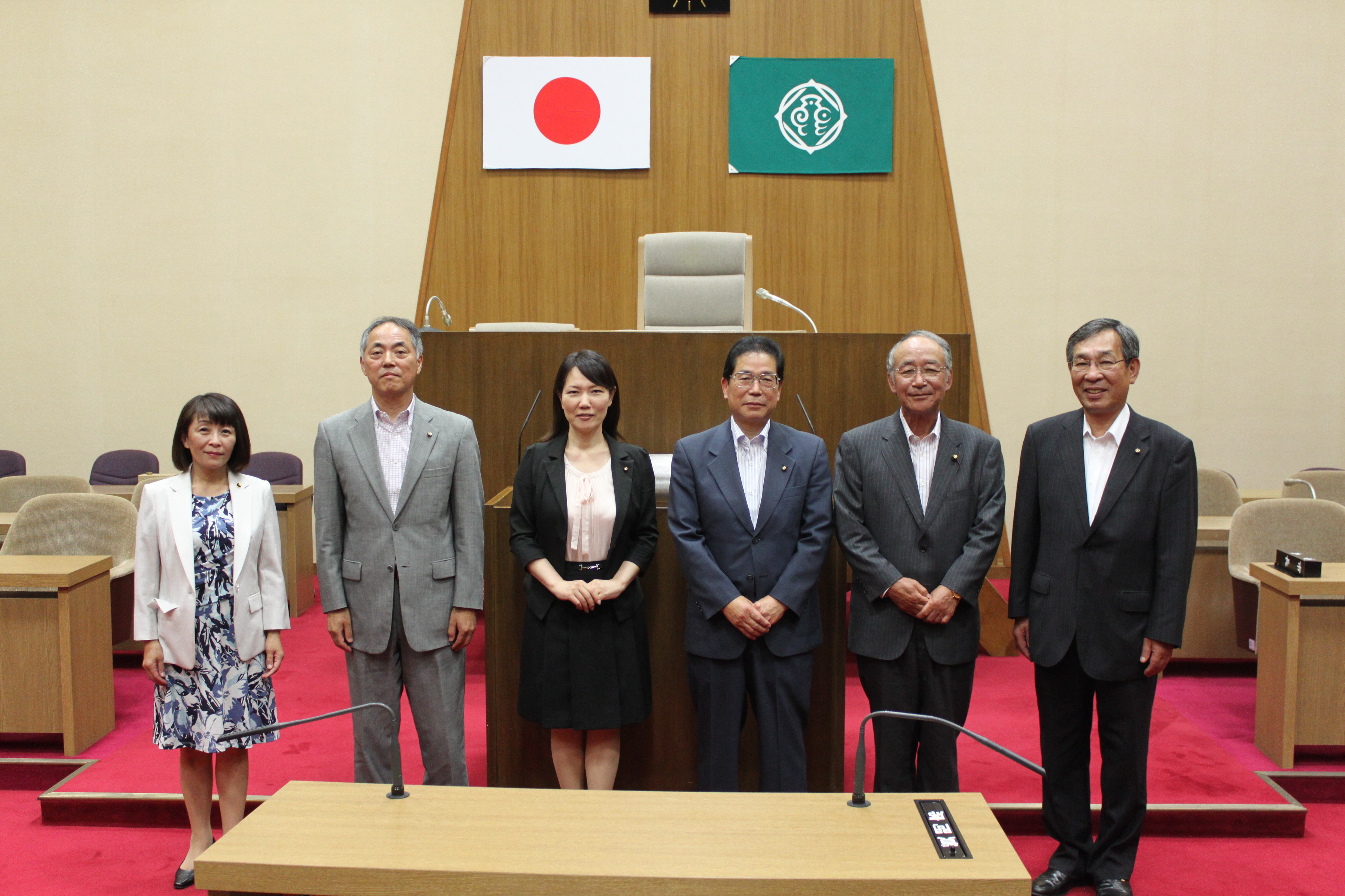 釧路市議会議員表敬訪問の様子