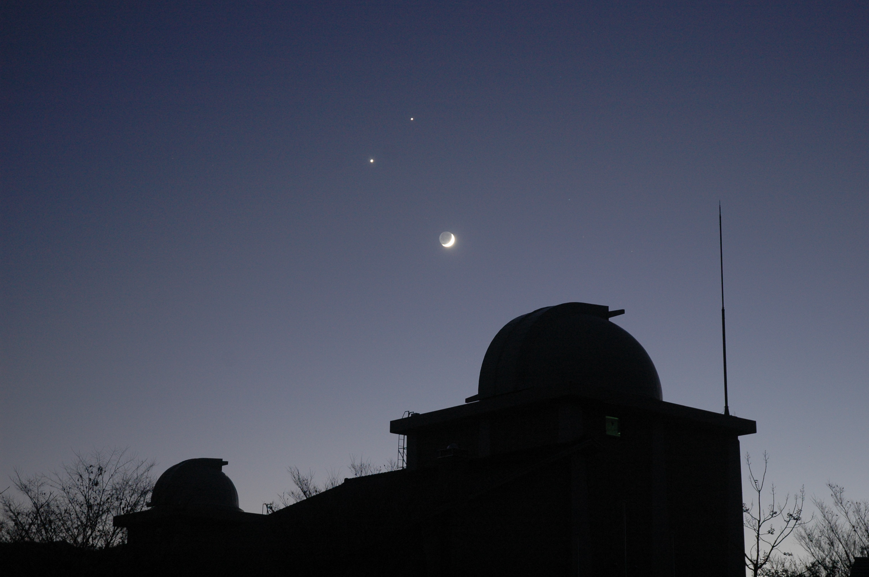 アストロパーク夜景（月・木星・金星）の画像