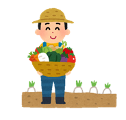 畑仕事をしている人