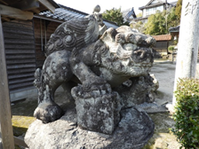 石工川六作こま犬の画像