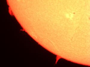 太陽のプロミネンス