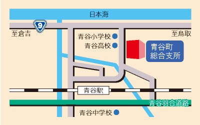 青谷町総合支所周辺の地図