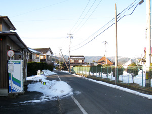 鹿野城下町に入る