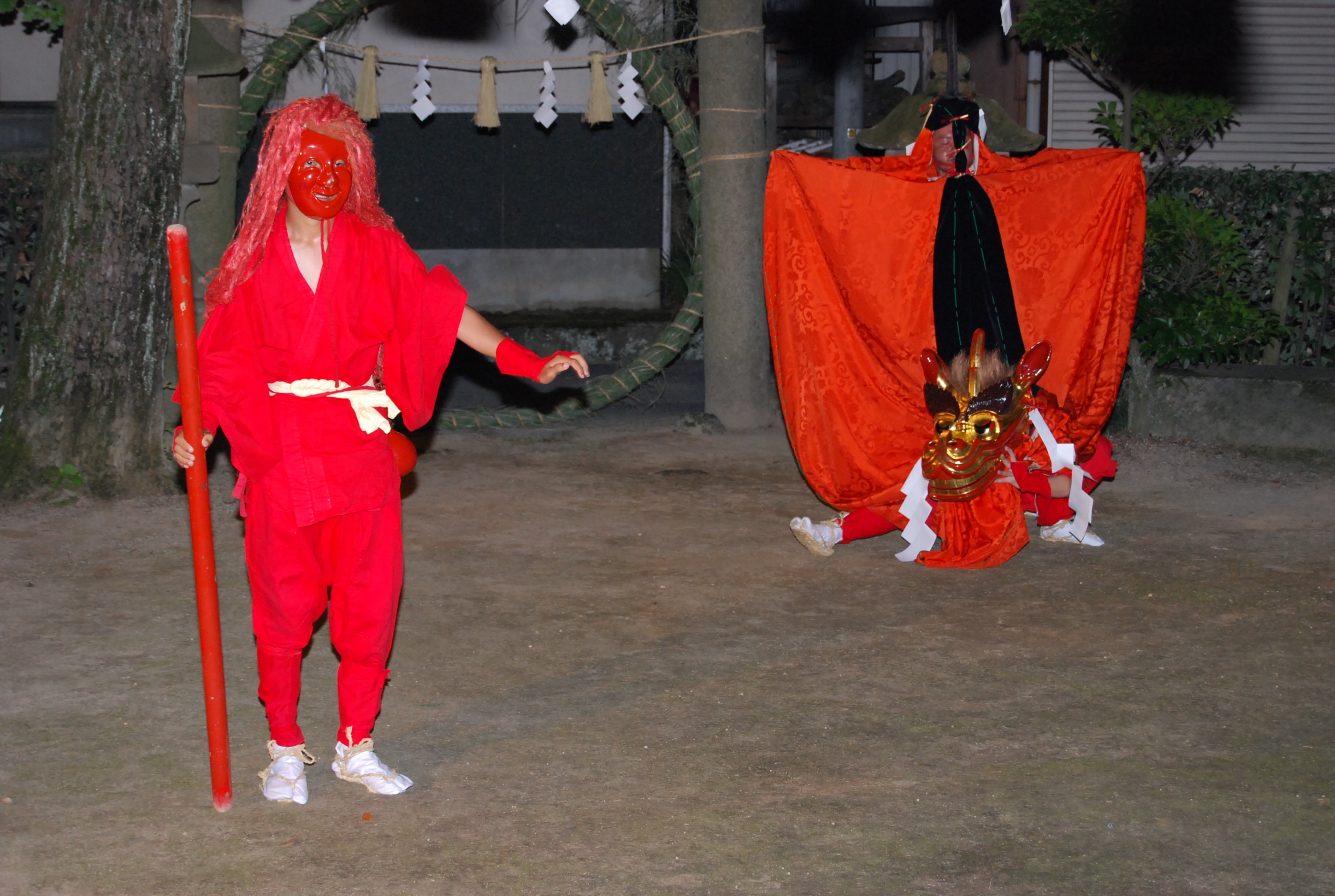 下味野神社の麒麟獅子舞と猩々