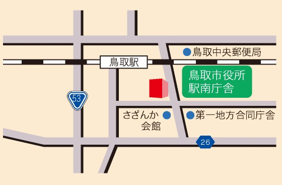 駅南庁舎地図