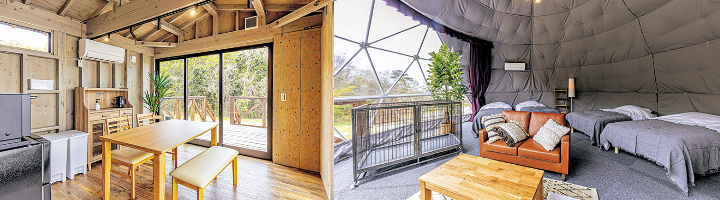 滞在施設の内装