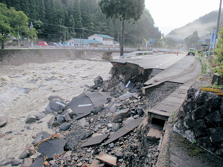 佐治、災害当時