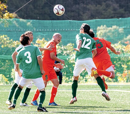 サッカーのプレイ